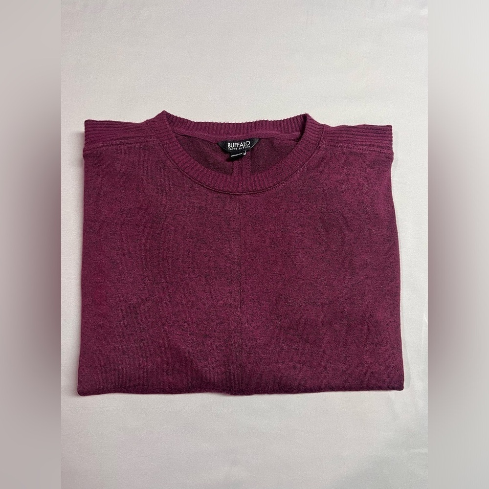 Buffalo David Bitton Long Sleeve Lightweight Maroon Knit Sweater NWOT - Picture 5 of 5